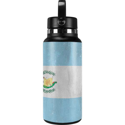 Guatemala Flag Distressed Hydro Flask 32oz Wide Mouth Skin